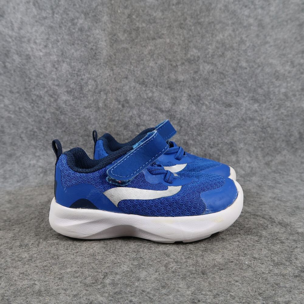 Athletic Works Shoes Baby Toddler 6 Sneakers Casual Active Easy On Strap Blue
